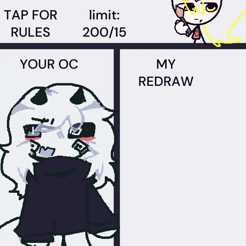 redrawing oc??? guys i,m back yayyy by @SquweeIsEpic