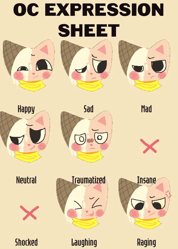 My Oc emotion 🤩 by @CreamieVanillia_