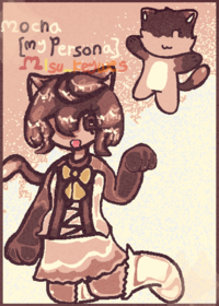 Artstyle test + new persona cat furry