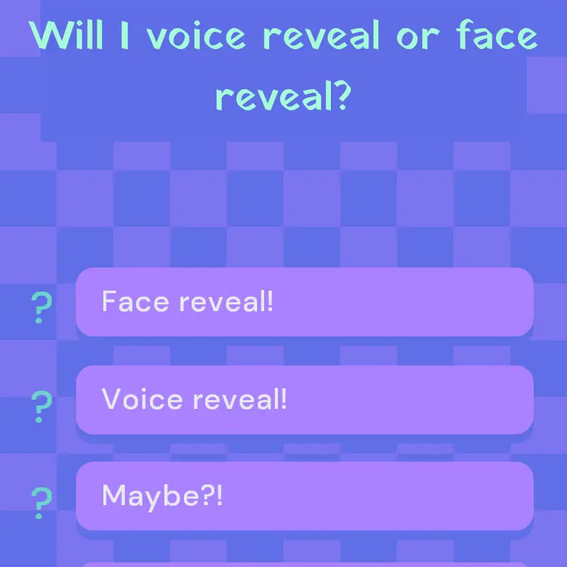 Sunlove will face reveal or voice reveal by @Sunlove