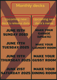 Monthly decks (june 2025) & (again)