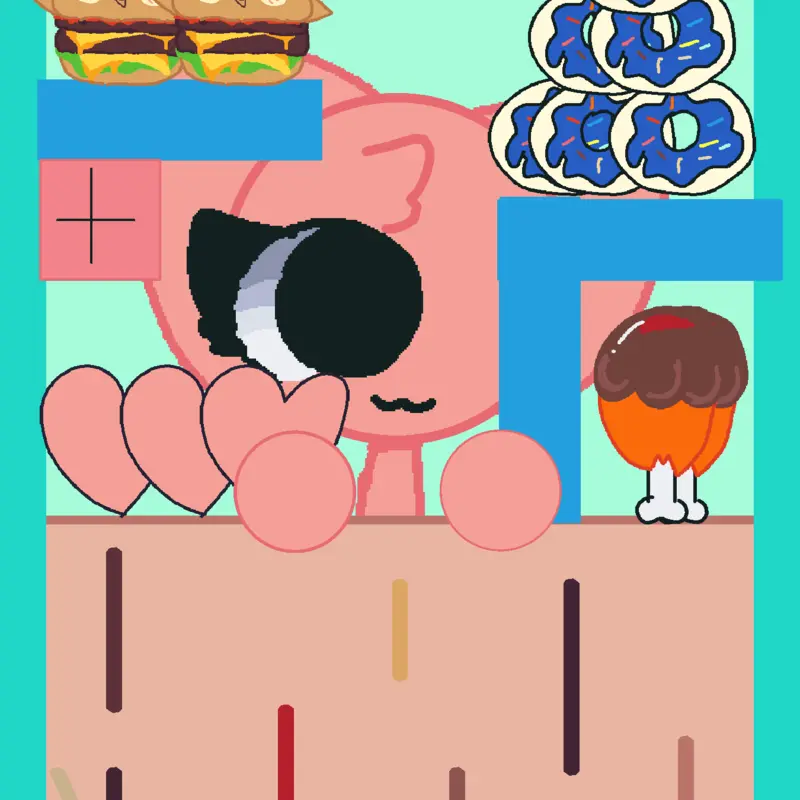 Kitty mukbang by @starkitty_starz