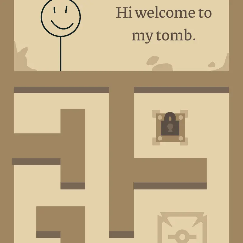 Welcome the stickman maze by @mustafakoc