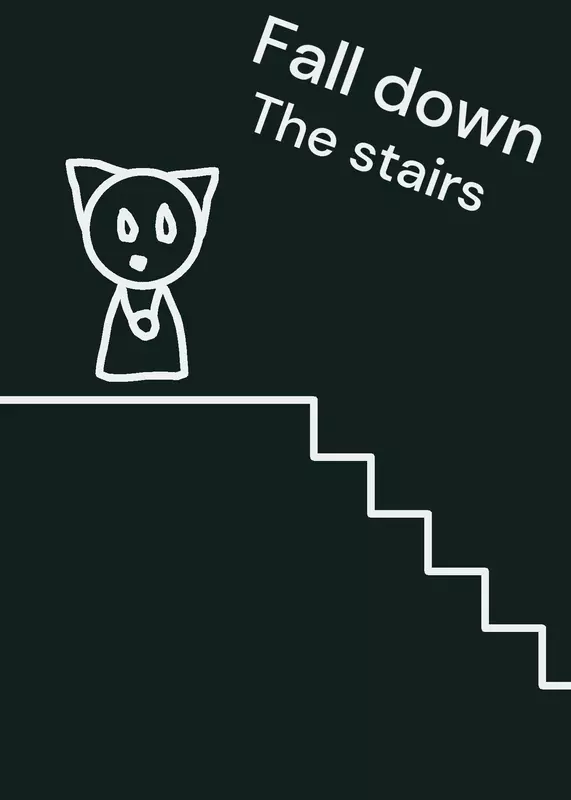 Fall down stairs by @spaccecazt