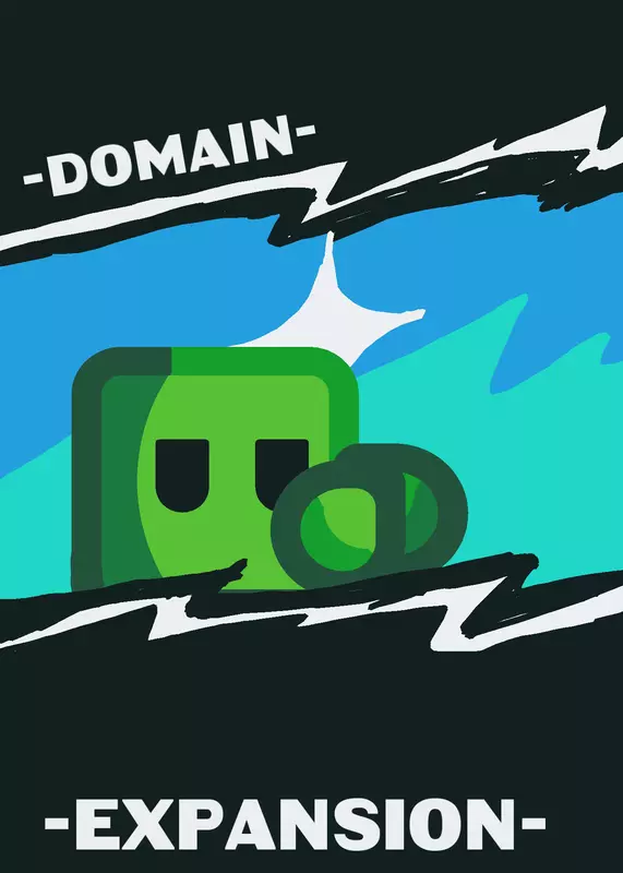 Green cube Domain expansion by @FireHaste