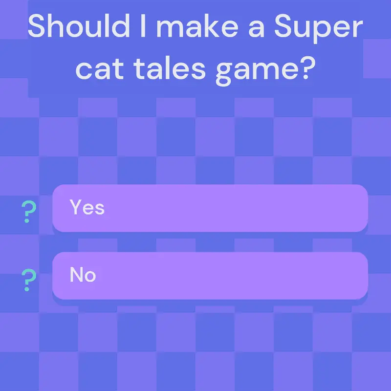 Should I make a Super cat tales game? by @Noahp