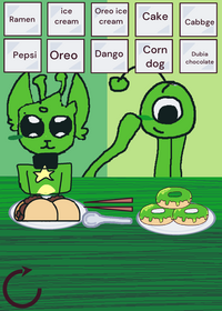 Eating with Gnarpy and shmeegus