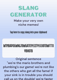 SenorL's Slang Generator