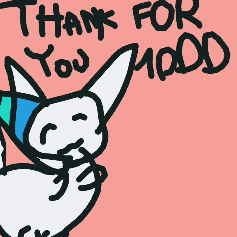 Thanks for 1000 plays! by @seor