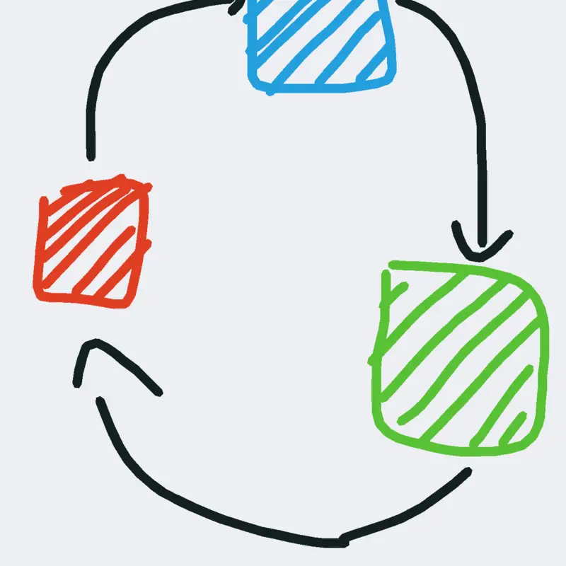 Colours rock paper scissor by @T0PHATted