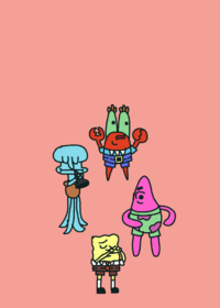 The Band Of Four Boys On Krusty Krab (Sucess...
