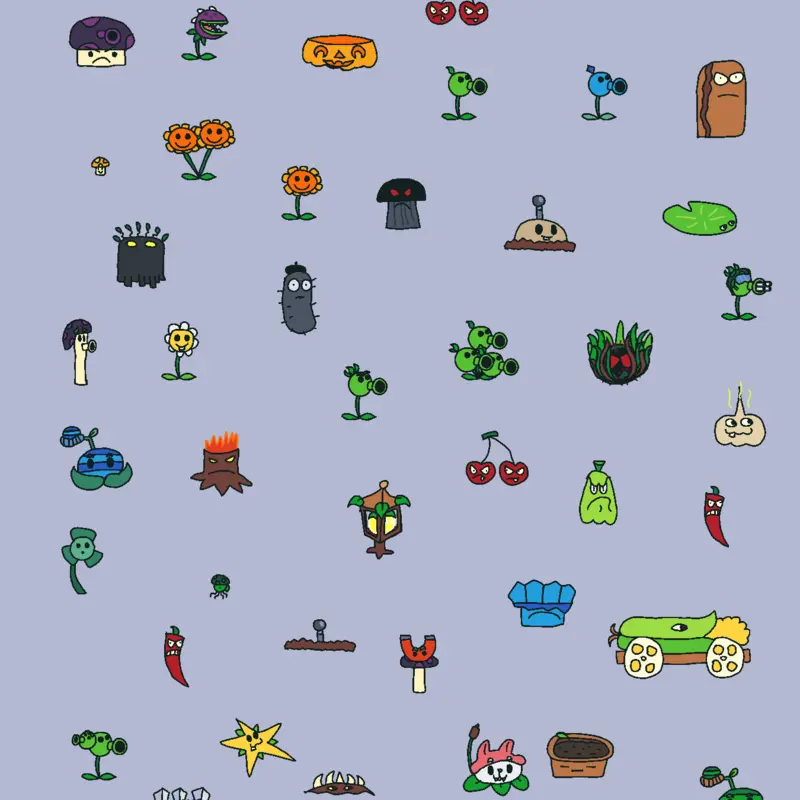 Plants vs. Zombies free-to-use sprites! by @---1B0B1---