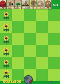 but I drew the plants