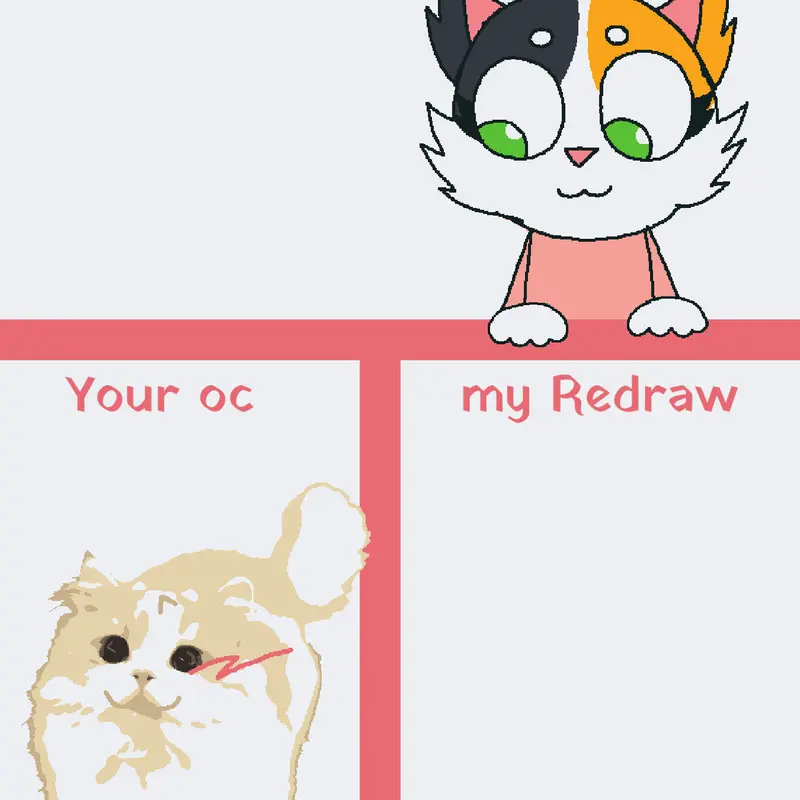 please redraw my oc:< by @_NiNZa_THE_KiTtY_