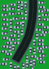 help the cars to leave the parking lot
