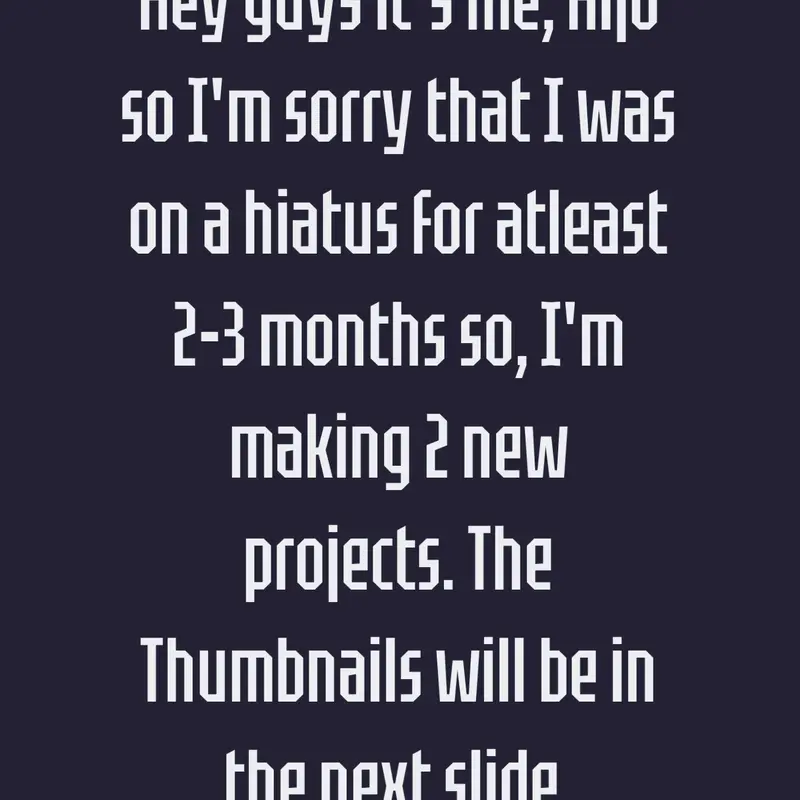 An Announcement by Hijo by @HijoCreate
