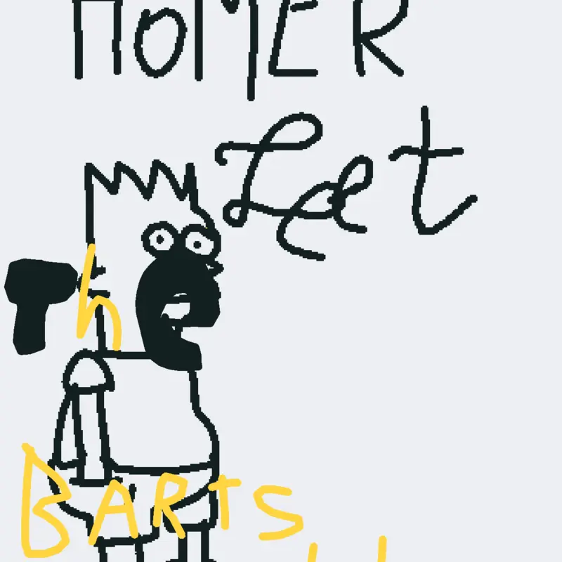 Homer let the barts out by @-_Pollito_Fwez_-