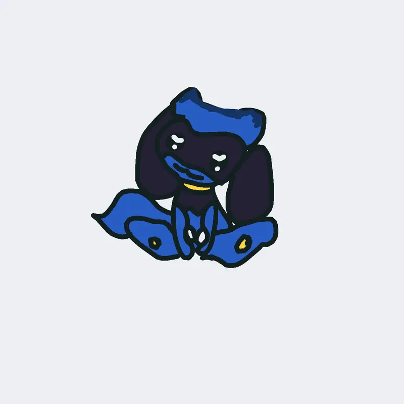 Riolu drawing by @Mac-n-cheeze