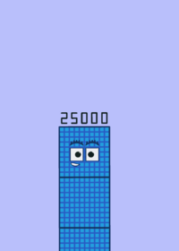 Numberblocks 25000 tall