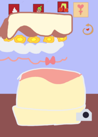 Making cake!>_<