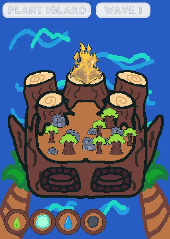 Plant Island 🌱❄️💧🪨 by @Eliel_Studio