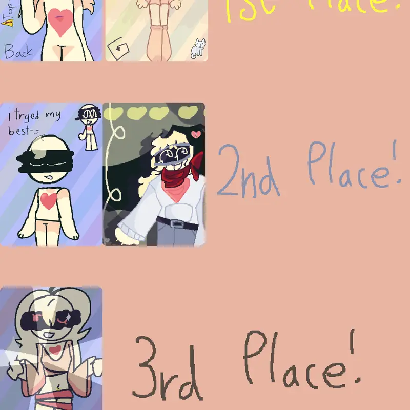 Results for the fanart contest! by @matilpotat