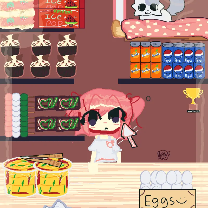 Natsuki mukbang [ Theres a lore 🤫 ] WIP by @Yummy_sweet_cupc4kes