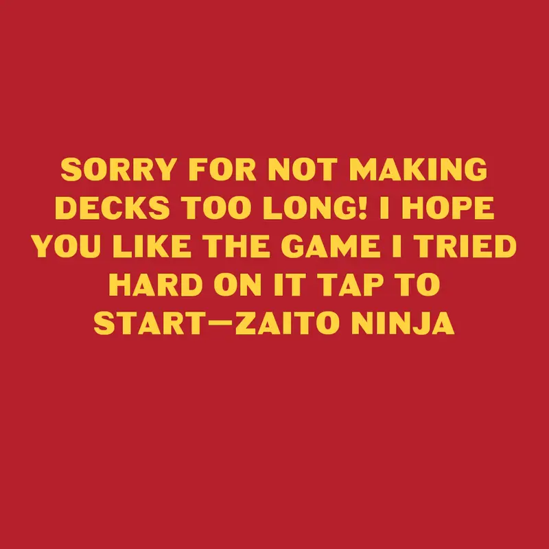 Game by @Zaito_The_Ninjawar