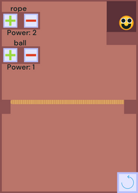 Ball vs rope simulator