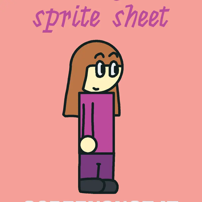 Violetgirl sprite sheet by @DaviTV