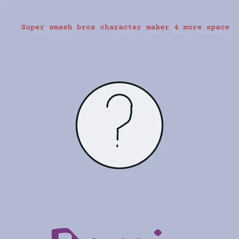 Character maker by @ChoppyPlaytime