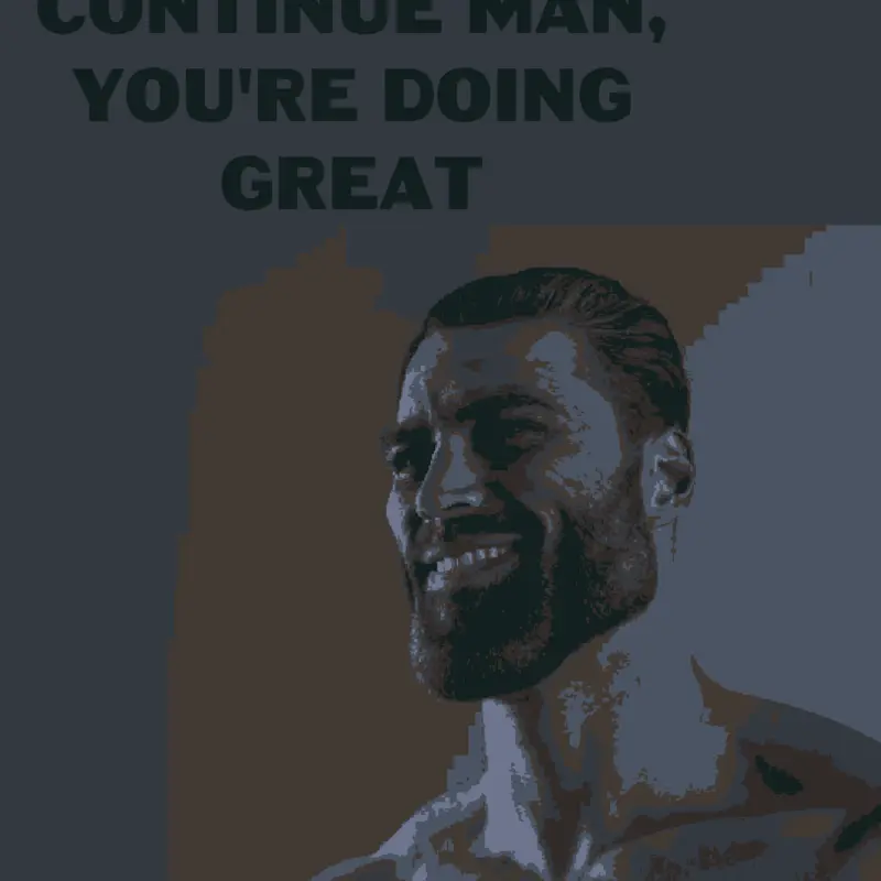 Continue man, you're doing great by @The_Interista