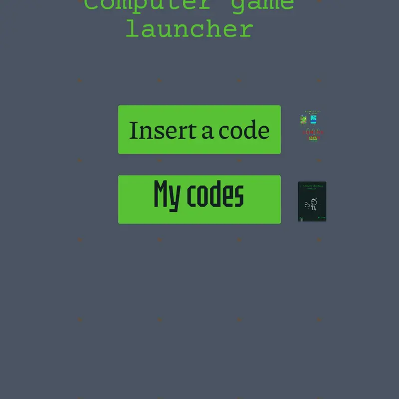 Computer game launcher by @Jcstudios