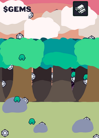 Find the gems and frogs