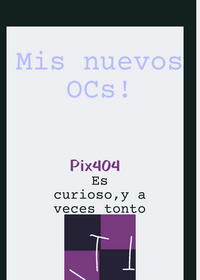 Mis nuevos OCs!!!