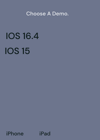 IOS Demo (IOS 15 - 16.4)