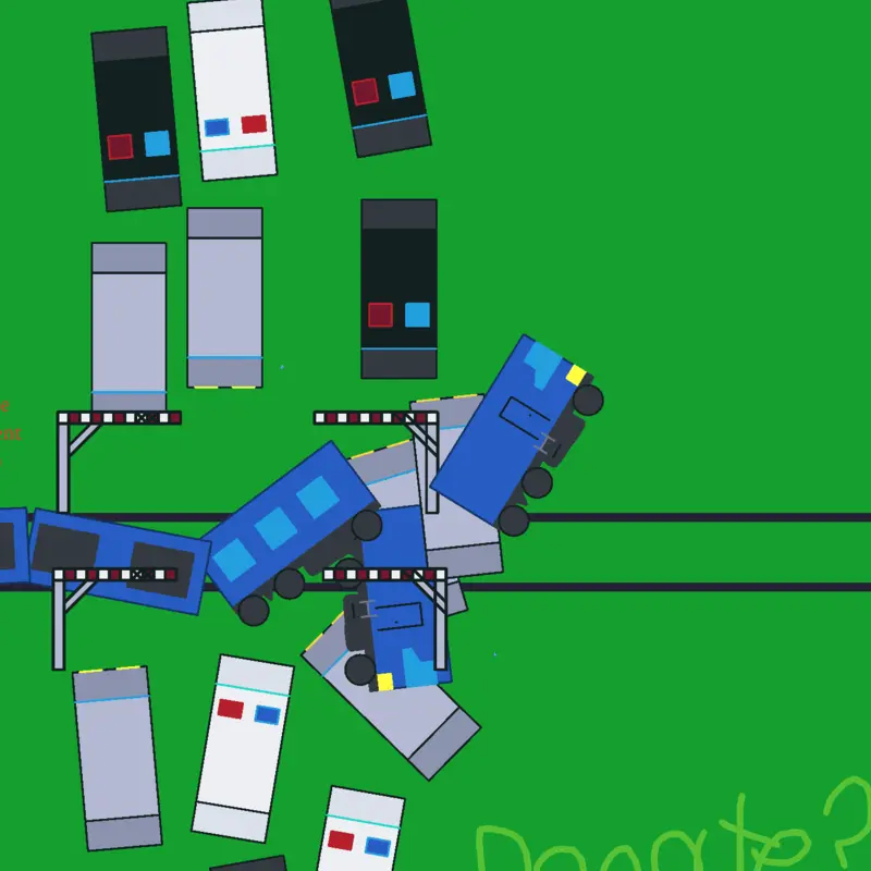 Train crash by @thealphaFrieslololol
