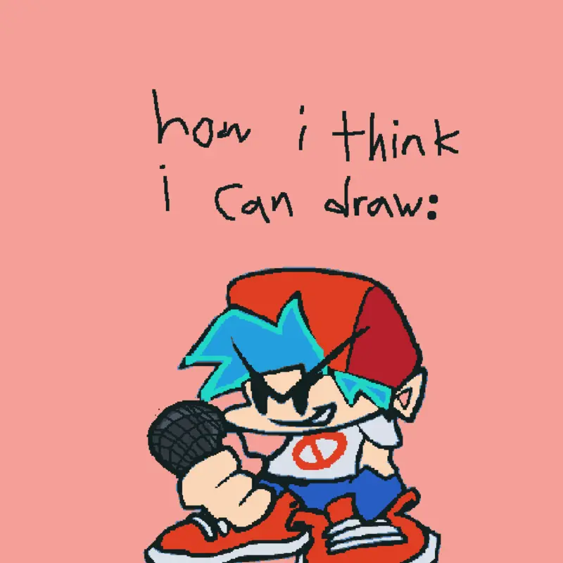 How I think I draw vs how I really draw. by @peepeepoopoo123