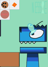 Feed blu the dino!