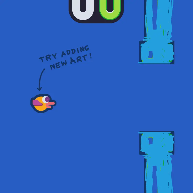 The flappy Bird by @7537cutegirl