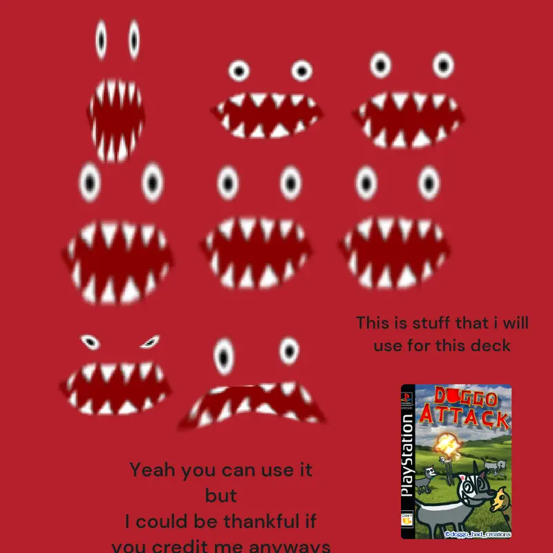 Drakko bloxxer/zombie face pack by @doggo_bad_creations