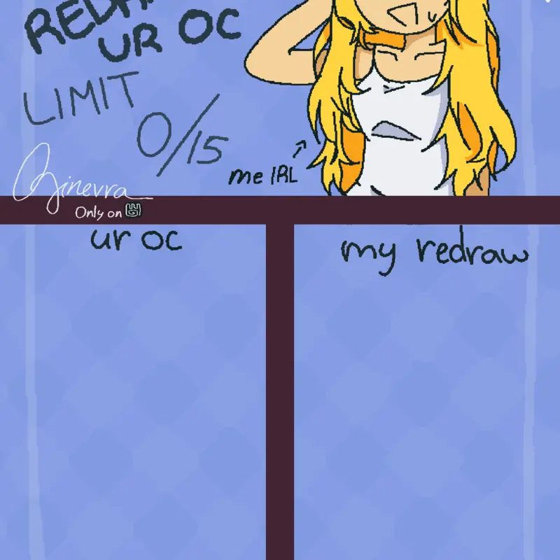 Redrawing your oc by @ginevra_
