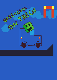Green Cube On The Car !
