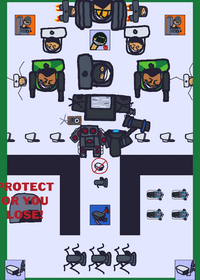 Defend against skibidi toilet