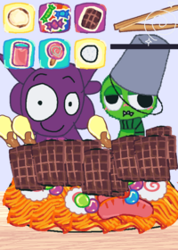 Durpley and green brud mukbang!