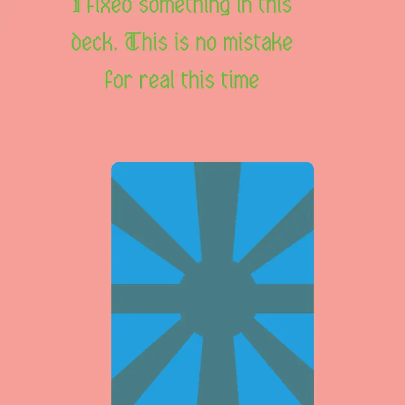 Hi, just a quick deck by @11Clark