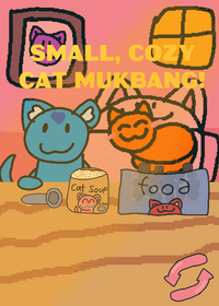 Small cozy cat mukbang :3