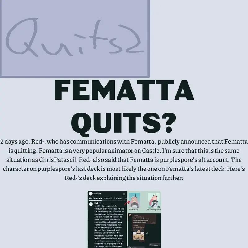 The Blob Times: Fematta Quits? by @BlueBlobProductions