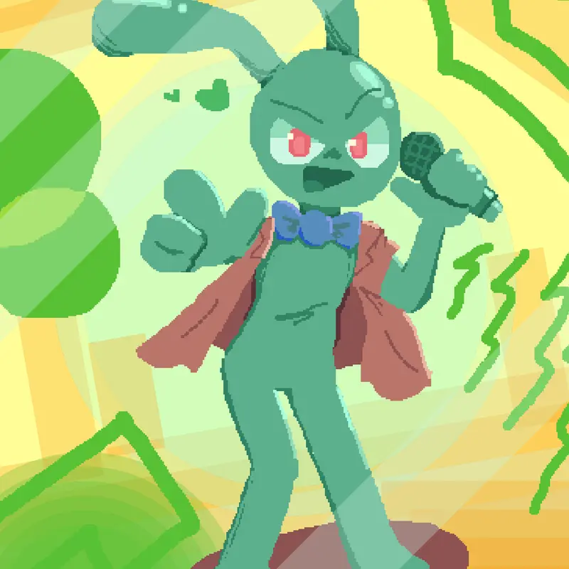 Greenbunny guy by @Oxvan