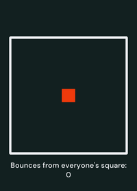 Square bouncing until it exits the camera...